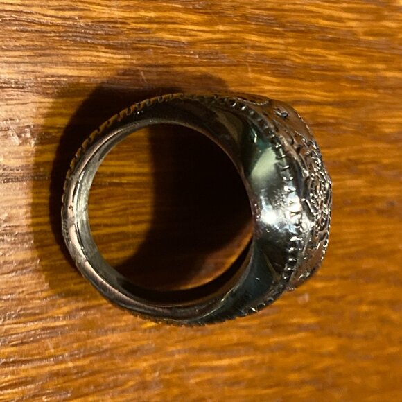 Day of the Dead Skull Face Ring - US size 9 - Picture 2 of 4